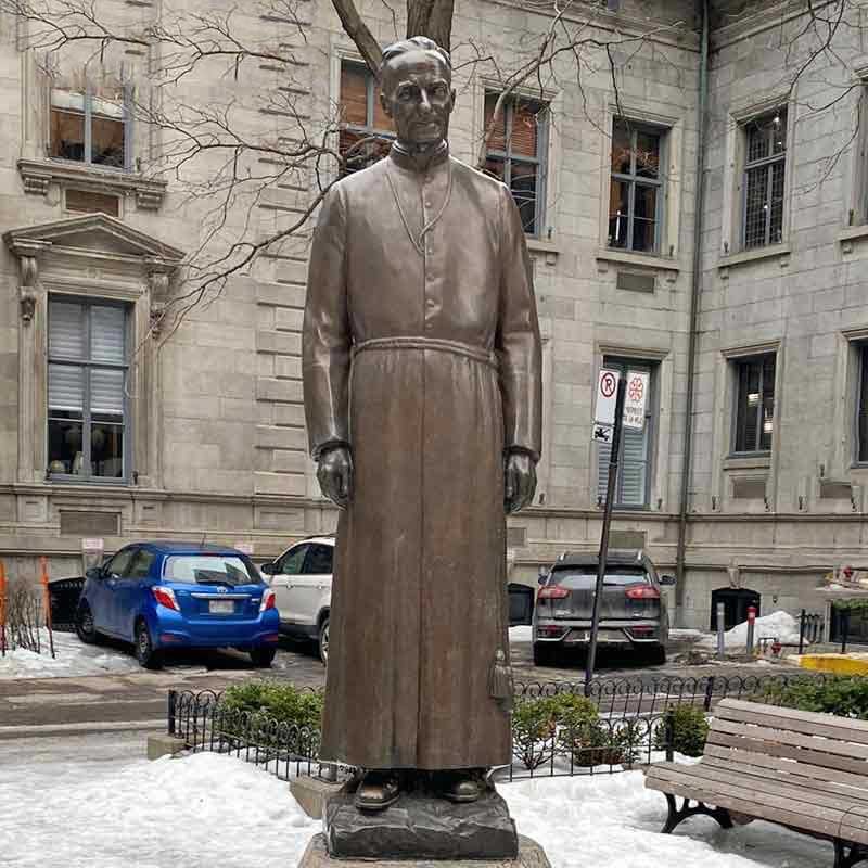 Church Bronze St Andre Bessette Statue salestatue